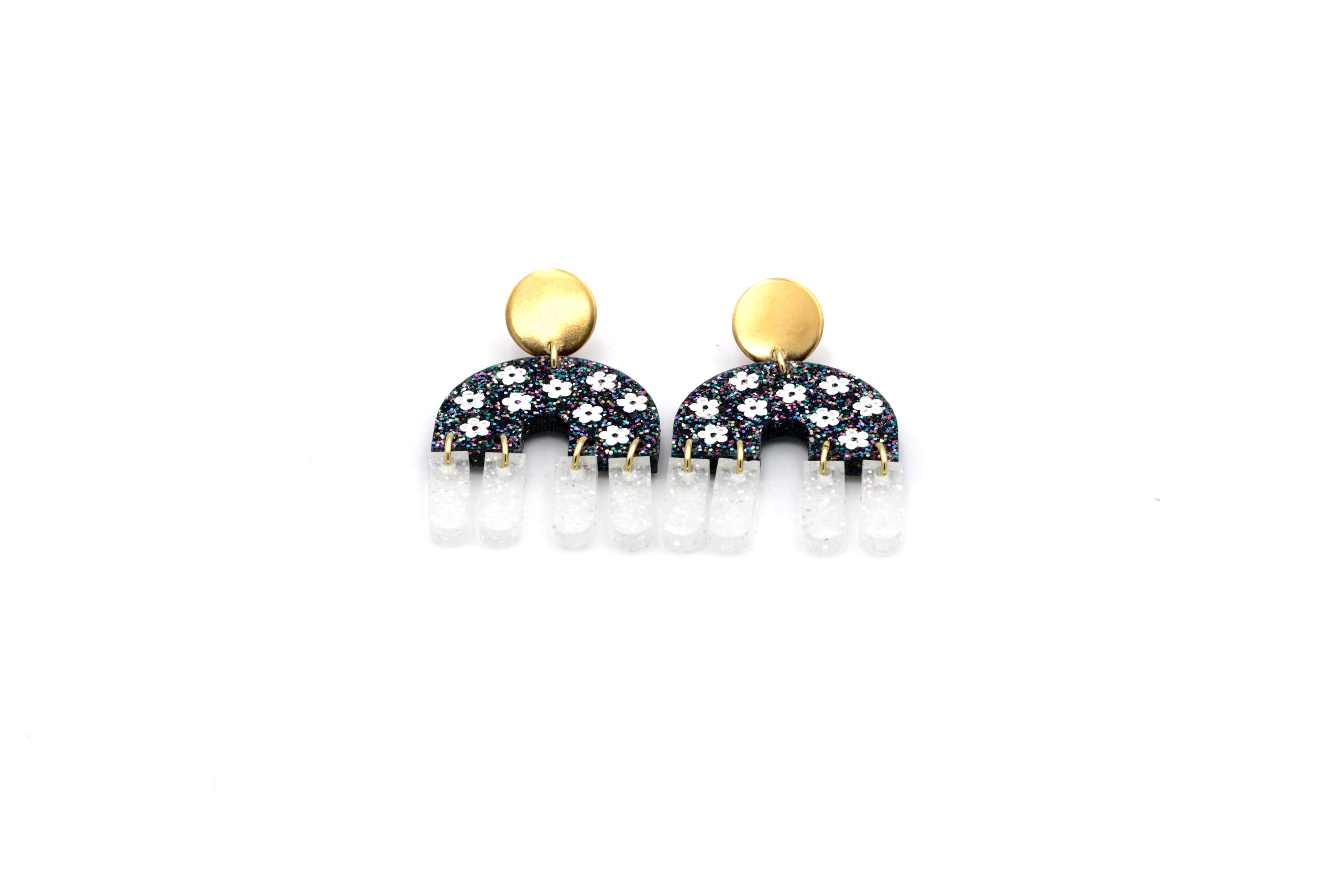 Flower Fringe Earrings