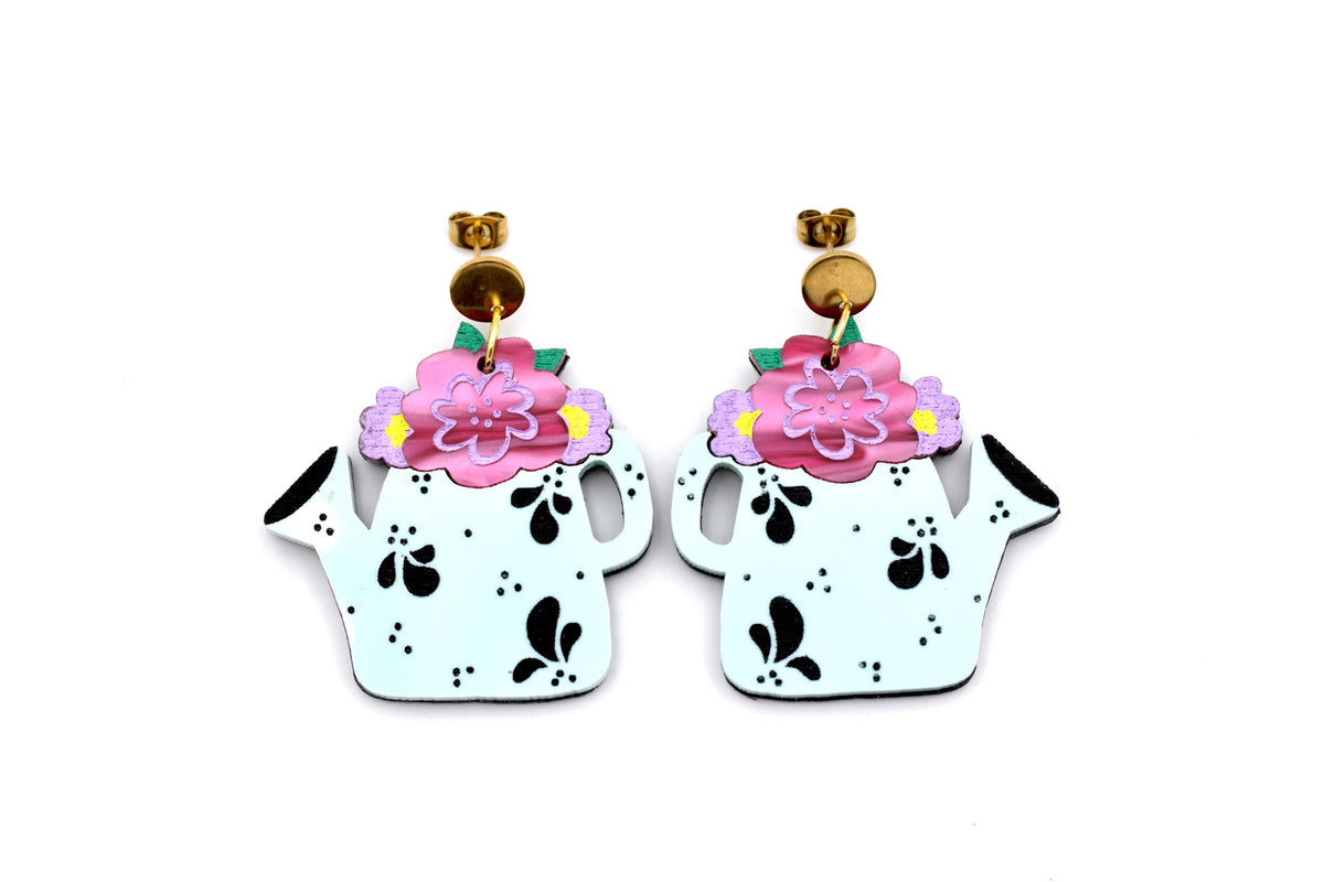 Watering Can Earrings