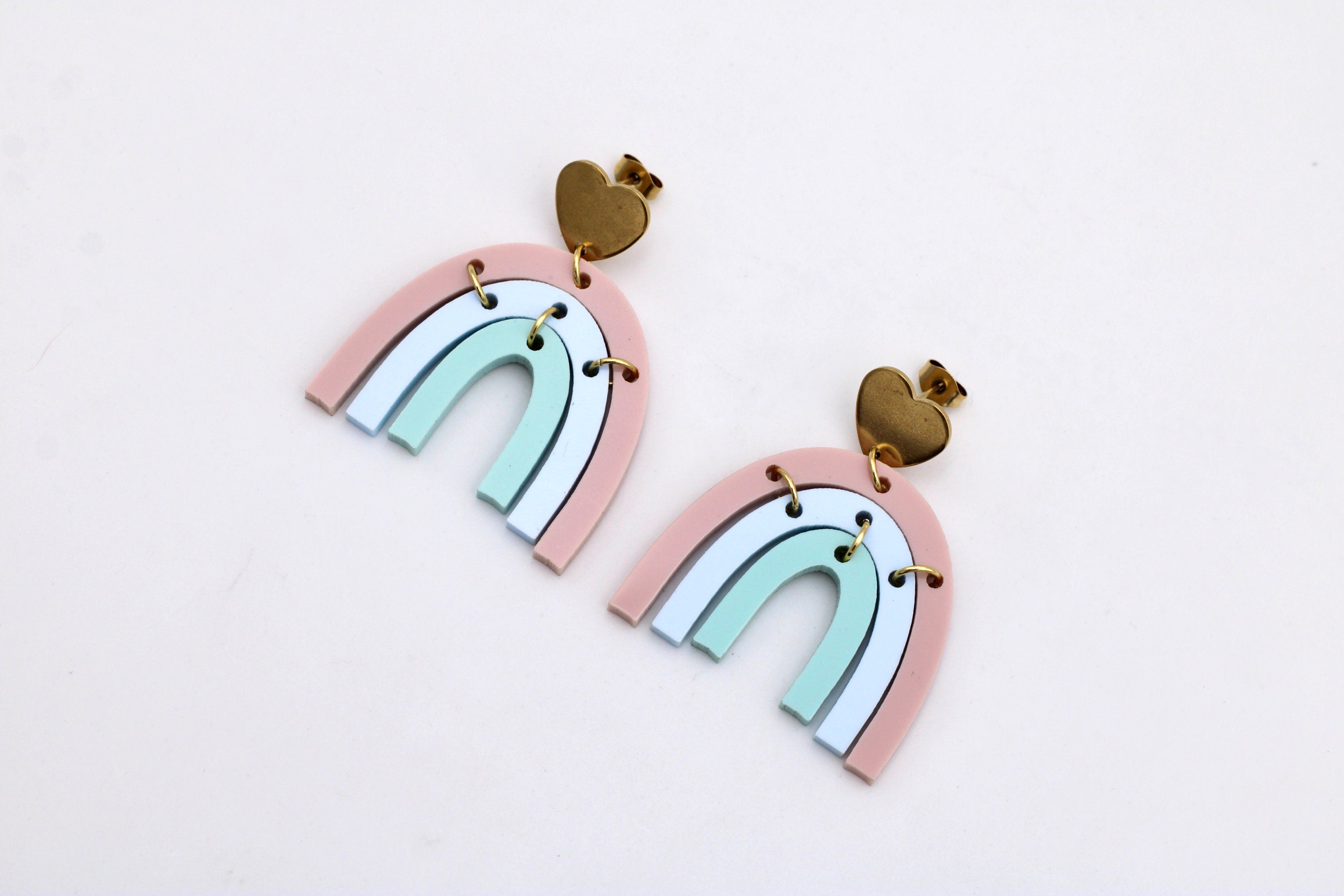 Pastel Rainbow Earrings
