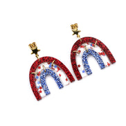 Patriotic Rainbow Earrings