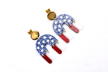 Load image into Gallery viewer, Patriotic Arch Earrings
