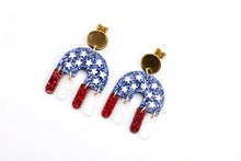 Load image into Gallery viewer, Patriotic Arch Earrings
