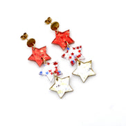 4th of July Star Earrings