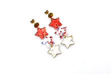 Load image into Gallery viewer, 4th of July Star Earrings
