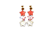 Load image into Gallery viewer, 4th of July Star Earrings
