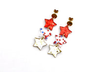 Load image into Gallery viewer, 4th of July Star Earrings
