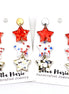 4th of July Star Earrings
