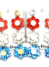 Patriotic Triple Daisy Earrings
