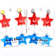 USA Star Earrings