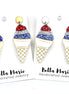 Patriotic Ice Cream Earrings