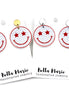 Patriotic Smiley Face Earrings