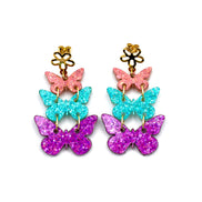 Glitter Butterfly Earrings