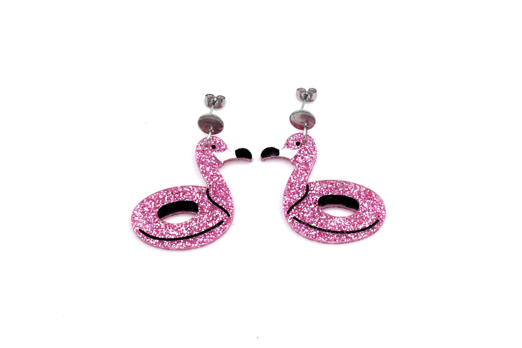 Flamingo Floatie Earrings