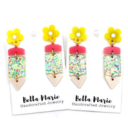 Glitter Pencil Earrings