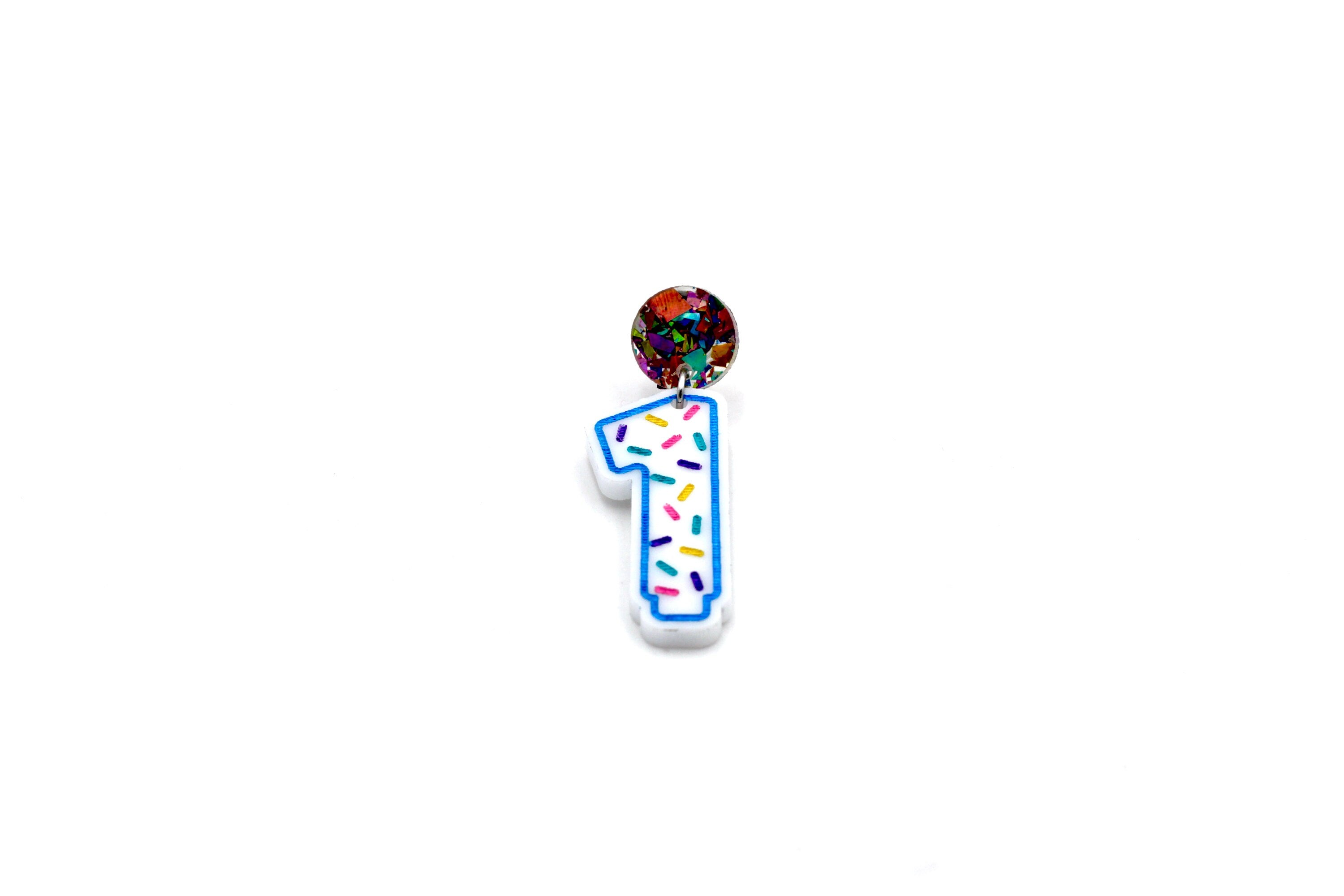 Birthday Number Candle Earrings