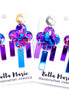 Blue & Purple Fringe Earrings