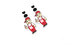 Load image into Gallery viewer, Nebraska Lil Red Earrings
