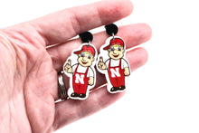 Load image into Gallery viewer, Nebraska Lil Red Earrings
