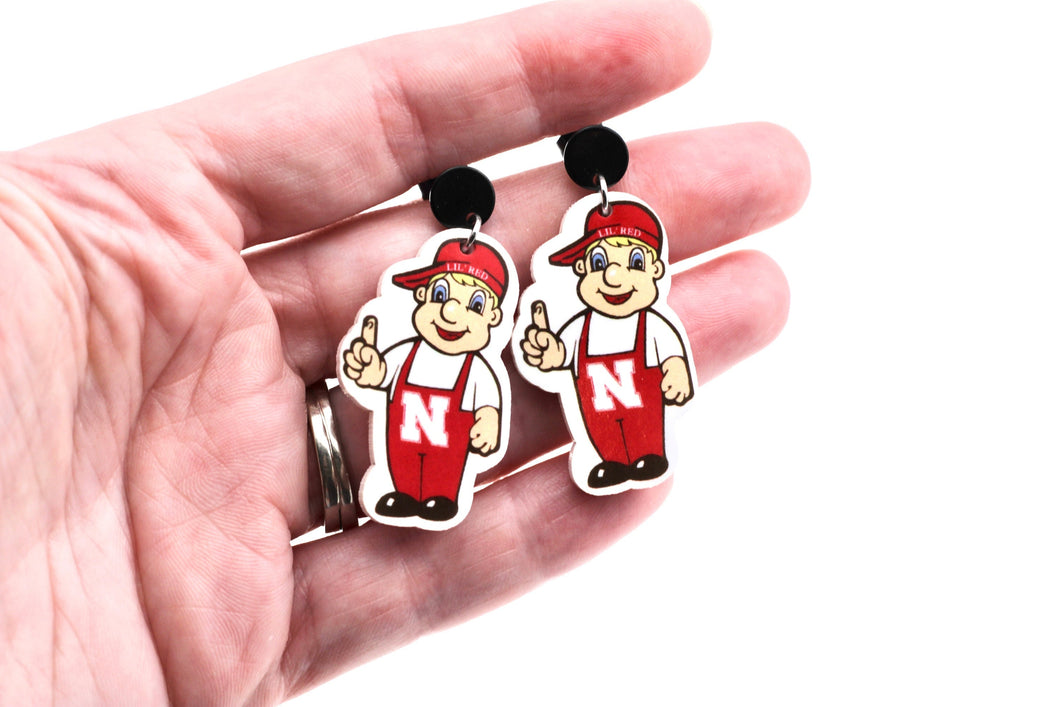 Nebraska Lil Red Earrings