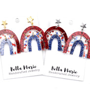 Patriotic Rainbow Earrings
