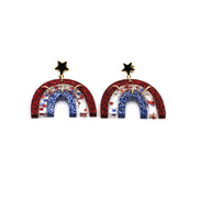 Patriotic Rainbow Earrings
