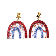 Patriotic Rainbow Earrings