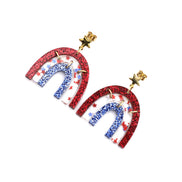 Patriotic Rainbow Earrings