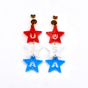 USA Star Earrings