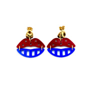 Patriotic Lips Earrings