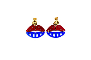 Patriotic Lips Earrings