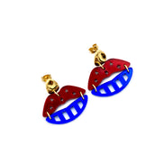 Patriotic Lips Earrings