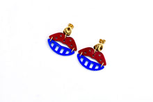 Load image into Gallery viewer, Patriotic Lips Earrings
