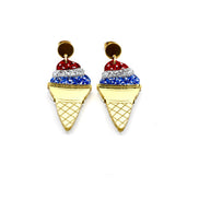 Patriotic Ice Cream Earrings