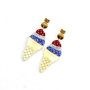 Patriotic Ice Cream Earrings