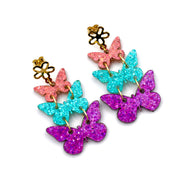 Glitter Butterfly Earrings