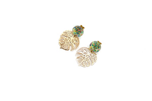 Filigree Monstera Earrings