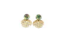 Load image into Gallery viewer, Filigree Monstera Earrings
