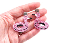 Load image into Gallery viewer, Flamingo Floatie Earrings
