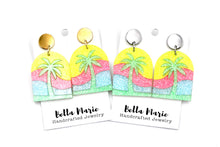 Load image into Gallery viewer, Tropical Neon Glitter Earrings
