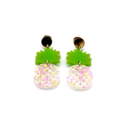 Pink Pineapple Earrings