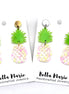 Pink Pineapple Earrings