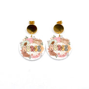 Floral Nurse Earrings