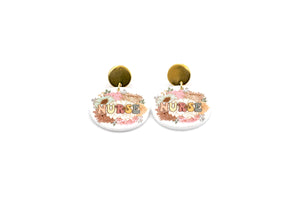 Floral Nurse Earrings