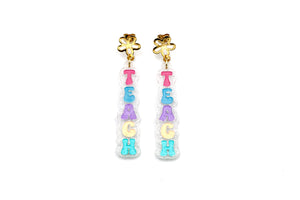 Pastel Teach Earrings