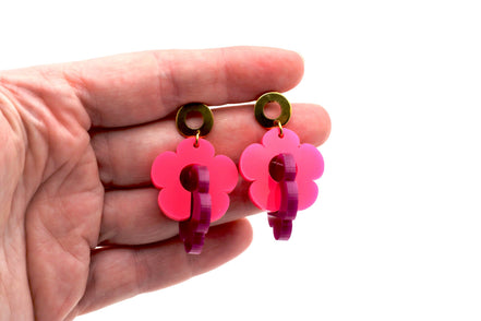 Flower Link Earrings