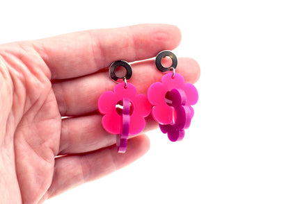 Flower Link Earrings