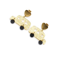 School Bus Earrings