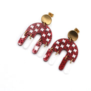 Husker Fringe Earrings
