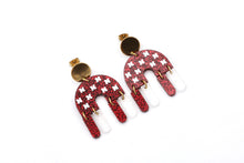 Load image into Gallery viewer, Husker Fringe Earrings
