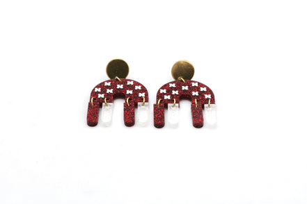 Husker Fringe Earrings